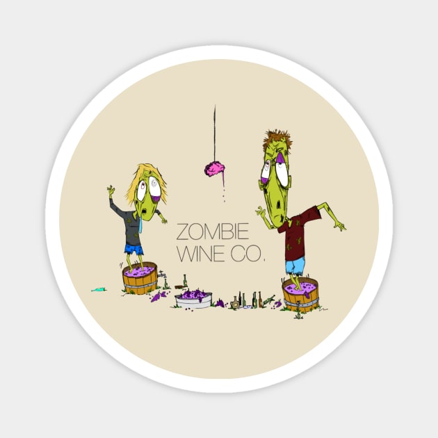 Zombie Wine Co. Magnet by Atmospheric Comics Company